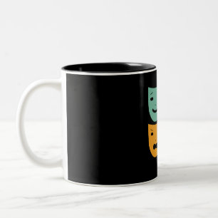 Taza Bicolor Teatro de época mástica actriz actor de teatro act