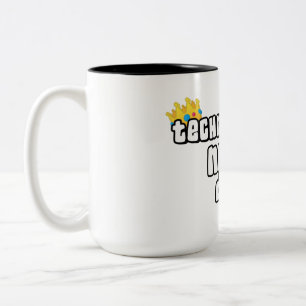 Taza Bicolor Technoblade nunca muere