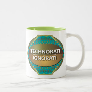 Taza Bicolor Technorati vs Ignorati