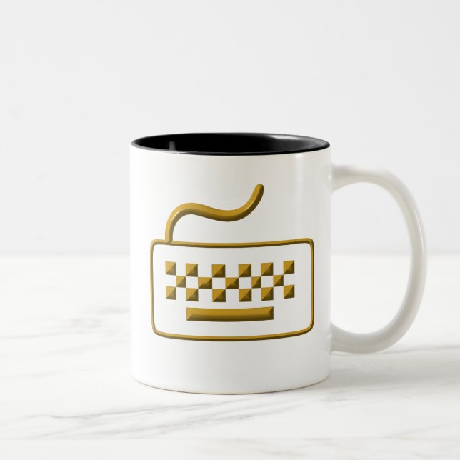 Taza Bicolor Teclado de equipo (Derecha)