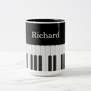 Taza Bicolor Teclado de piano