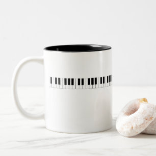 Taza Bicolor Teclado de piano