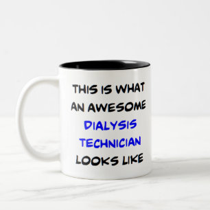 Taza Bicolor técnico de diálisis, impresionante