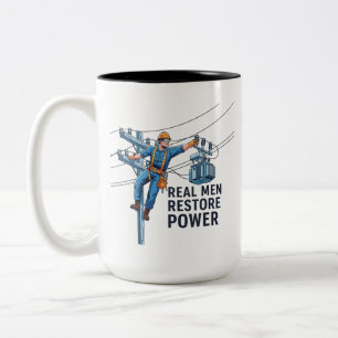 Taza Bicolor Técnico de línea de alimentación profesional
