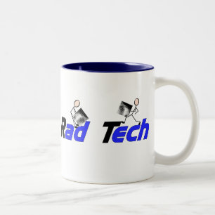 Taza Bicolor Técnico "regalos de la radiología de la tecnología