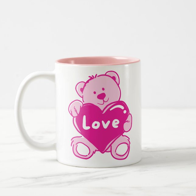 Taza Bicolor Teddy Bear Love (Izquierda)