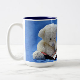 Taza Bicolor Teddy tiene tiempo para leer, KOA