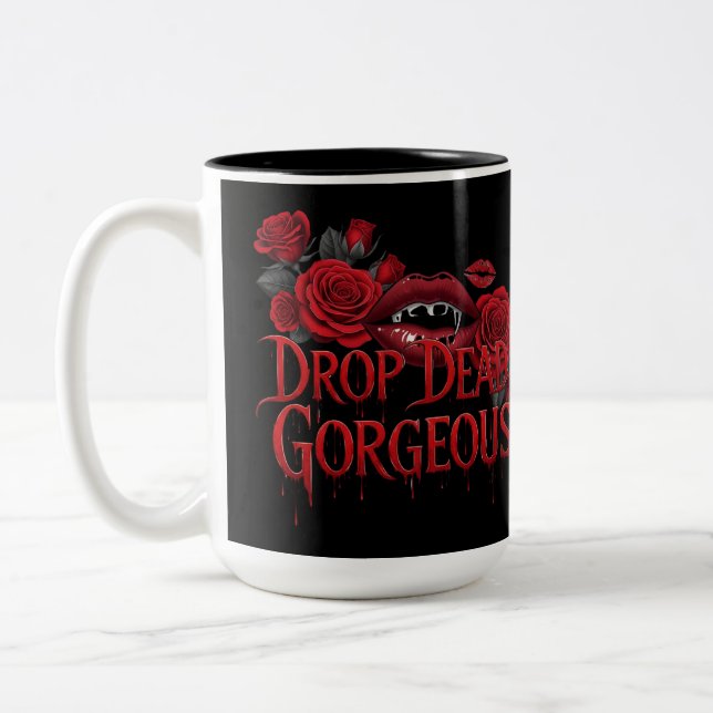 Taza Bicolor Tee Gorgeous De La Caída Muerta (Izquierda)