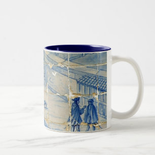 Taza Bicolor Teja azul (imagen completa)