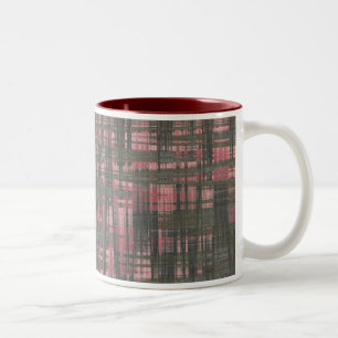 Taza Bicolor Tejidos rosa y gris