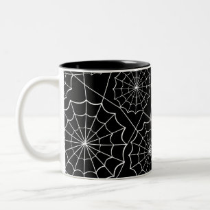 Taza Bicolor telaraña halloween