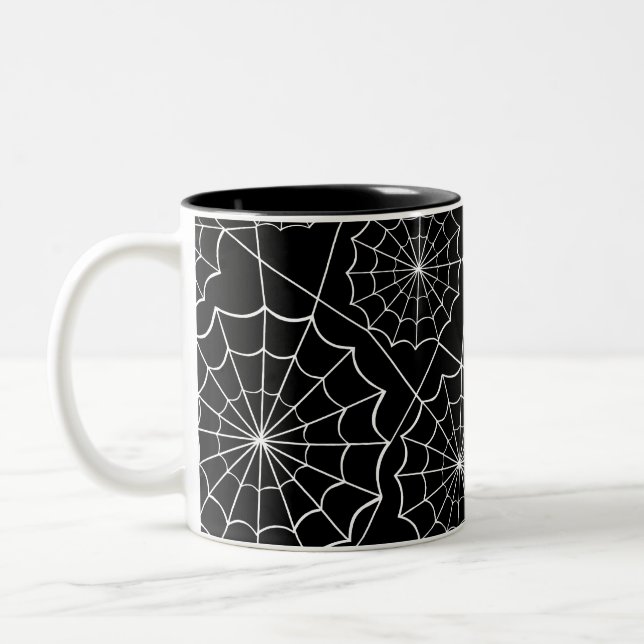 Taza Bicolor telaraña halloween (Izquierda)