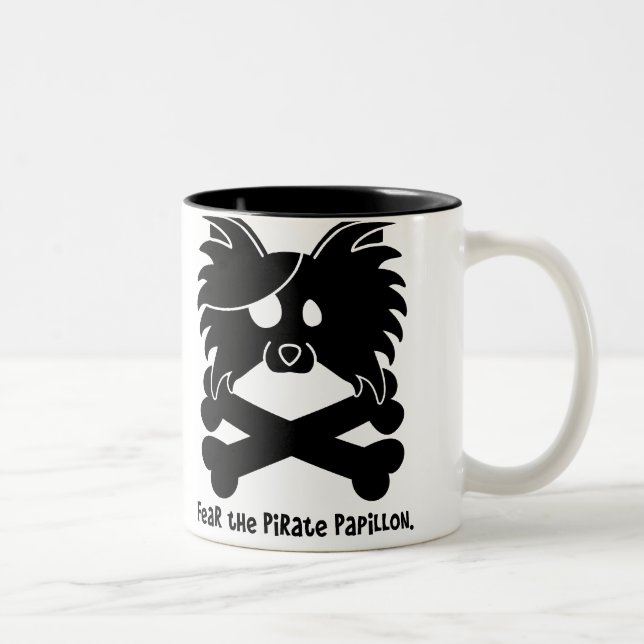 Taza Bicolor Tema al pirata Papillon (Derecha)