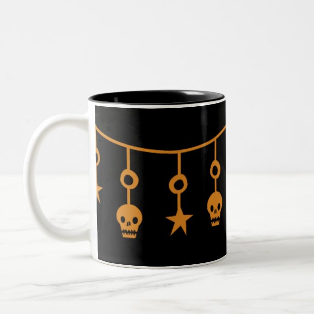 Taza Bicolor Tema de Halloween (Izquierda)