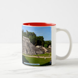 Taza Bicolor Templo de las Inscripciones, Palenque, México