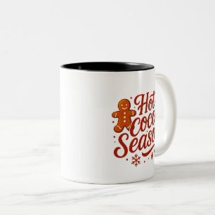 Taza Bicolor Temporada de cacao caliente