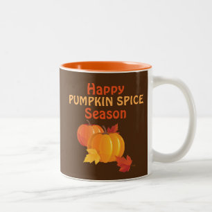 Taza Bicolor Temporada de especias de calabaza 11 oz dos tonos