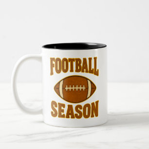Taza Bicolor Temporada de Fútbol Parche Impreso Estilo