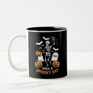 Taza Bicolor Ten un día espeluznante regalo de bruja de Hallowe