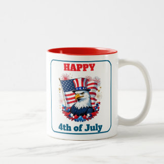 Taza Bicolor Tendencias de fuegos artificiales de la bandera es