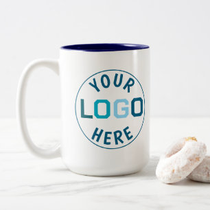 Taza Bicolor Tendencias Empresariales de Logotipos de Marca Per