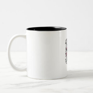 Taza Bicolor Tener una vida antisocial muy activa Cráneo