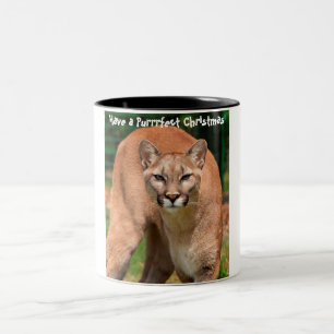 Taza Bicolor Tenga una Navidad Purrrfecta