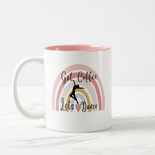 Taza Bicolor Tengo café vamos a bailar