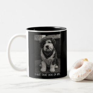 Taza Bicolor Tengo Ese Perro Dentro De Mí Foto Divertida De She