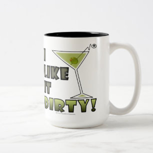 Taza Bicolor ¡TENGO GUSTO DE ÉL SUCIO! Humor sucio del cócte
