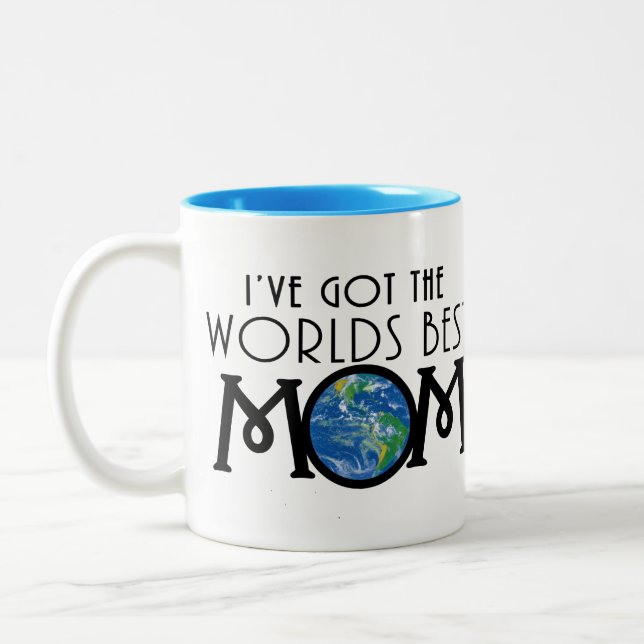 Taza Bicolor Tengo La Mejor Mamá Del Mundo (Izquierda)