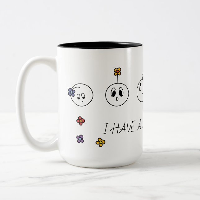 Taza Bicolor Tengo muchas sensaciones (Izquierda)
