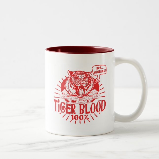 Taza Bicolor Tengo sangre de tigre (Derecha)