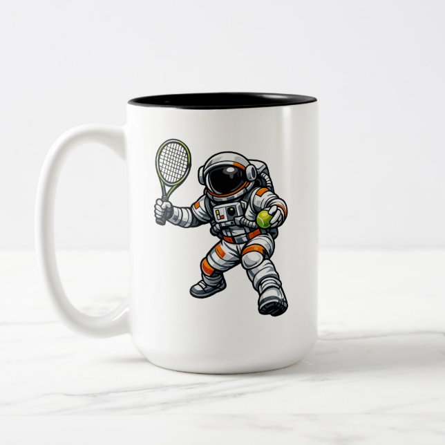 Taza Bicolor Tenis Astronauta (Izquierda)