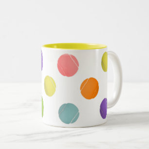 Taza Bicolor Tenis Creativo