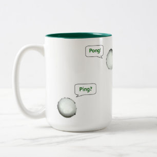 Taza Bicolor Tenis de Mesa Ping-pong