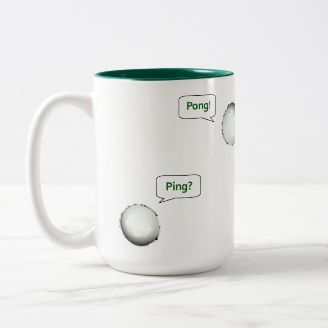 Taza Bicolor Tenis de Mesa Ping-pong (Izquierda)