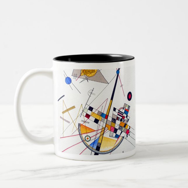 Taza Bicolor Tensión Delicado De Kandinsky (Izquierda)