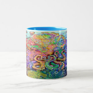 Taza Bicolor Tentacles 2 Tone Coffee Mug