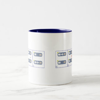 Taza Bicolor Teorema del CASQUILLO