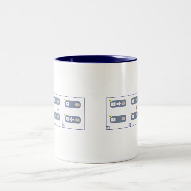 Taza Bicolor Teorema del CASQUILLO (Centro)