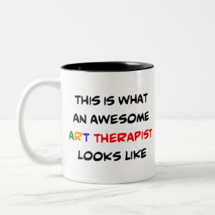 Taza Bicolor terapeuta artístico, impresionante