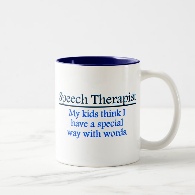 Taza Bicolor Terapeuta de discurso (Derecha)