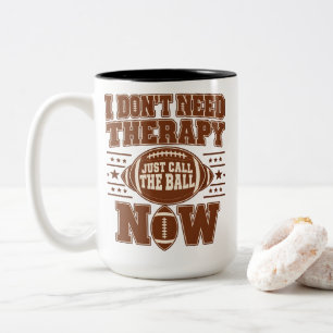 Taza Bicolor Terapia de Fútbol Solo Llama a la Pelota Ahora Afi