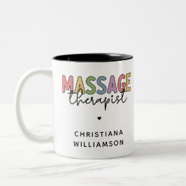 Taza Bicolor Terapia de Masaje personalizado | Regalos de Terap