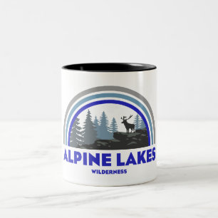 Taza Bicolor Terreno Agreste Lagos Alpinos Washington Ciervo Ar