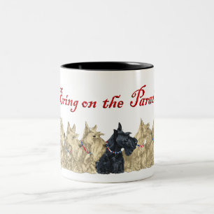 Taza Bicolor Terriers Escoceses Trigos y Negros