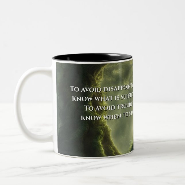 Taza Bicolor Tesoros del Tao Te Ching 011 (Izquierda)