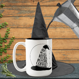 Taza Bicolor Testigos antes del café - Mugs de Halloween