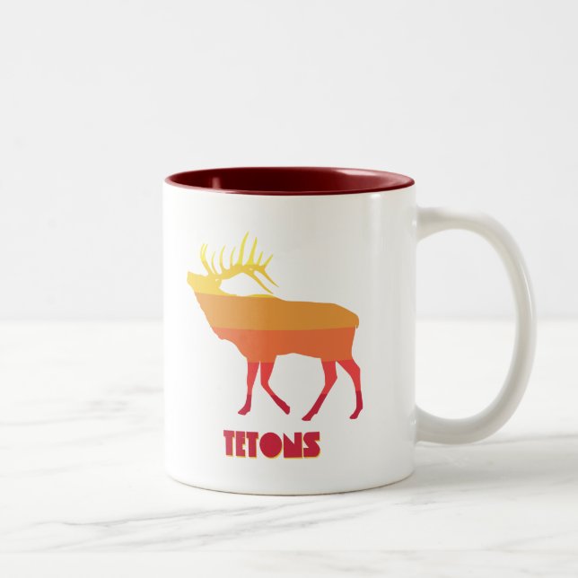 Taza Bicolor Tetons Elk (Derecha)